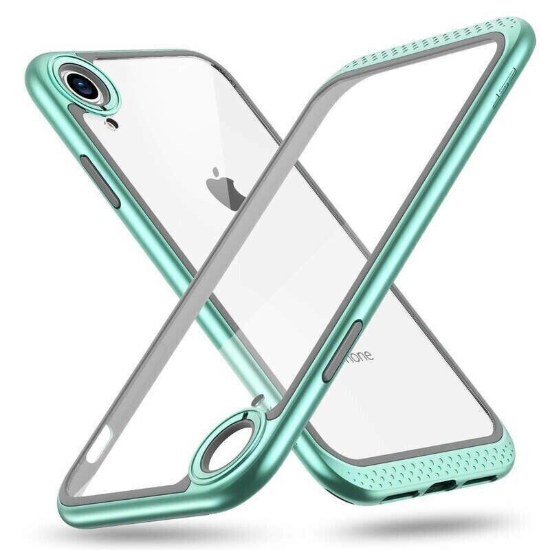 Stylish iPhone XR ESR Heavy Duty Armor Flexible Cushion Bumper Hoop Case Mint My Outlet Store