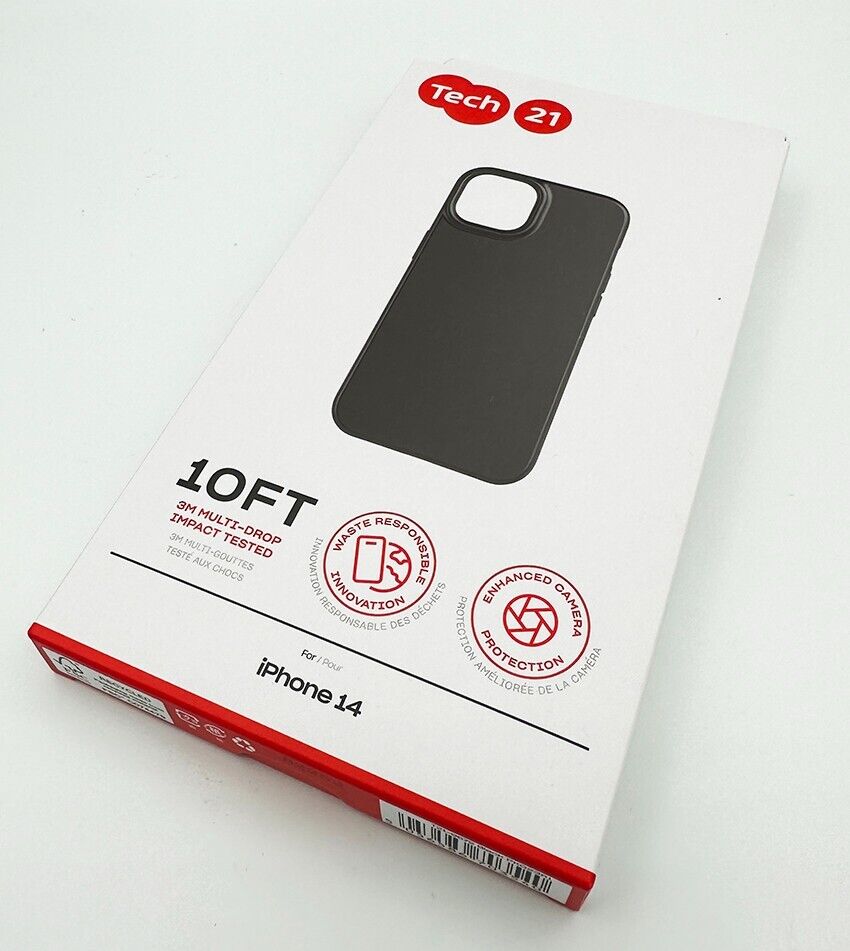 Tech21 iPhone 14 Multi-Drop Impact Tested Back Case - Black My Outlet Store