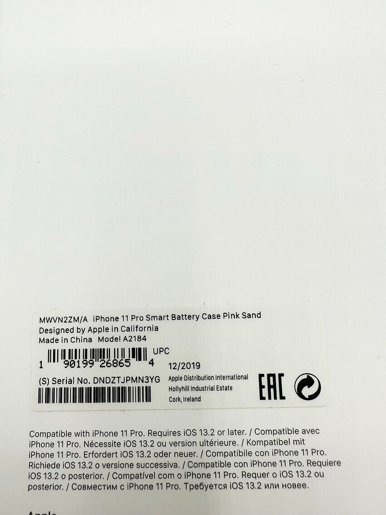Official Apple Smart Battery Case for iPhone 11 Pro - Pink My Outlet Store