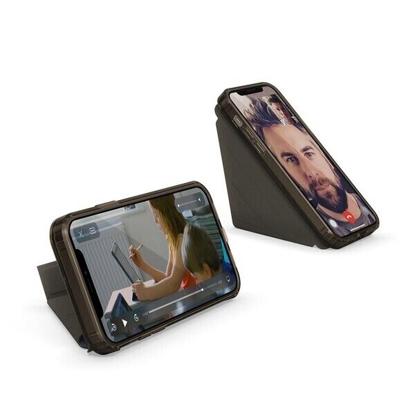 Pipetto iPhone 12 Pro Max Origami Folio Flip Case Black My Outlet Store