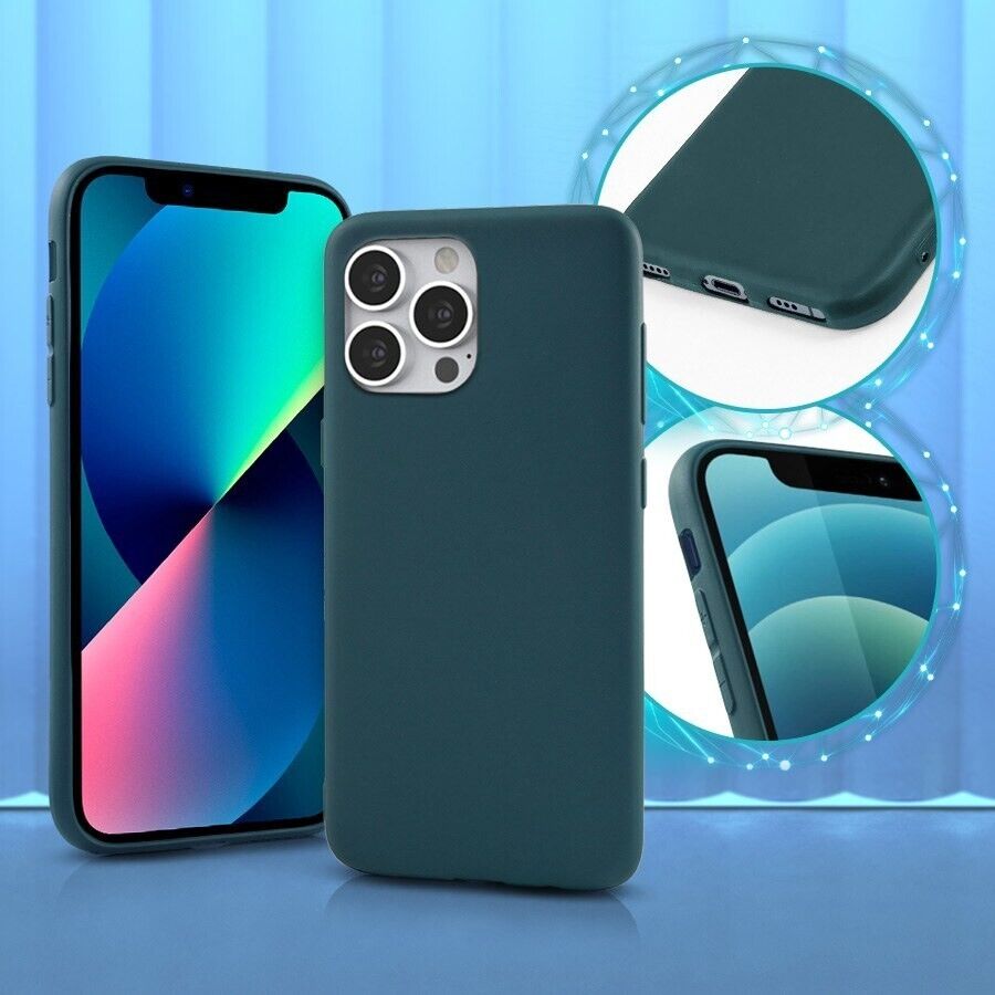 Case for iPhone 14 Pro Max Silicon Shockproof Phone Case Green/Blue/Red/Black My Outlet Store