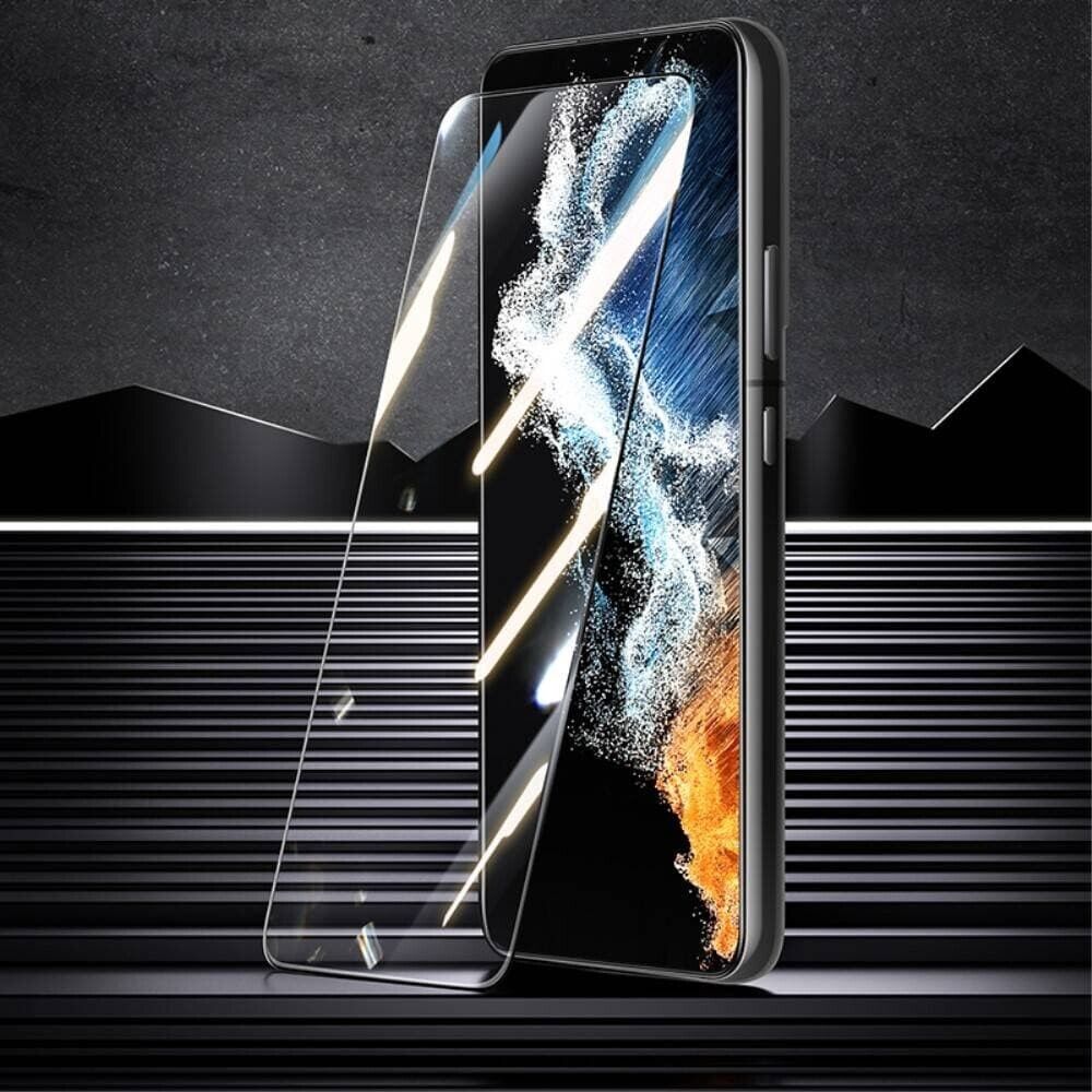 5D Full Cover Tempered Glass Screen Protector for Galaxy S22+ Black Frame My Outlet Store