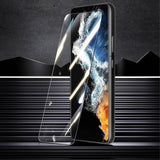 5D Full Cover Tempered Glass Screen Protector for Galaxy S22+ Black Frame My Outlet Store