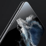 5D Full Cover Tempered Glass Screen Protector for Galaxy S22+ Black Frame My Outlet Store