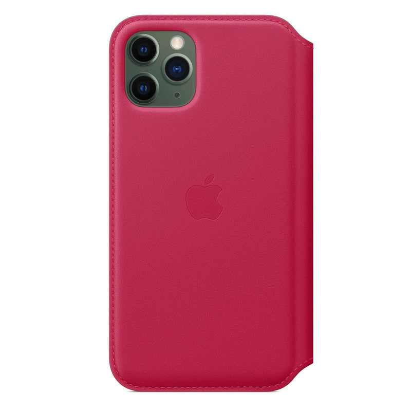 Apple iPhone 11 Pro Leather Folio Phone Case Cover Sea Blue/Raspberry My Outlet Store