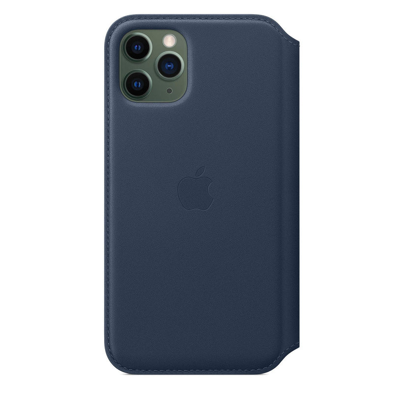 Apple iPhone 11 Pro Leather Folio Phone Case Cover Sea Blue/Raspberry My Outlet Store