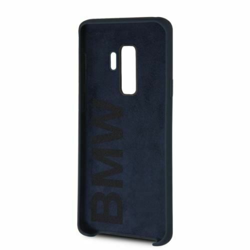 BMW Hexagon Real Leather / Silicone Hard Case Black/Navy for Samsung Galaxy S9 My Outlet Store