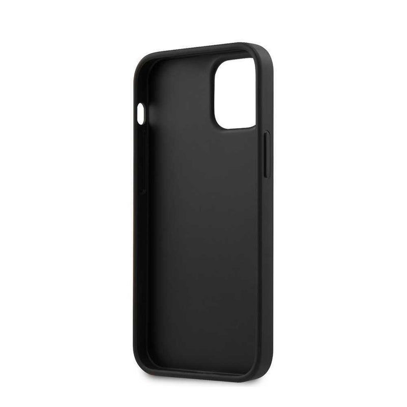 BMW Real Leather Hard Case Hot Stamp and Metal Logo for iPhone 12 Mini Navy My Outlet Store