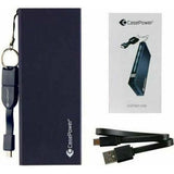 CasePower 14200 mAh Quick Charge Powerbank with ClickToGo Micro USB Cable - Blue My Outlet Store