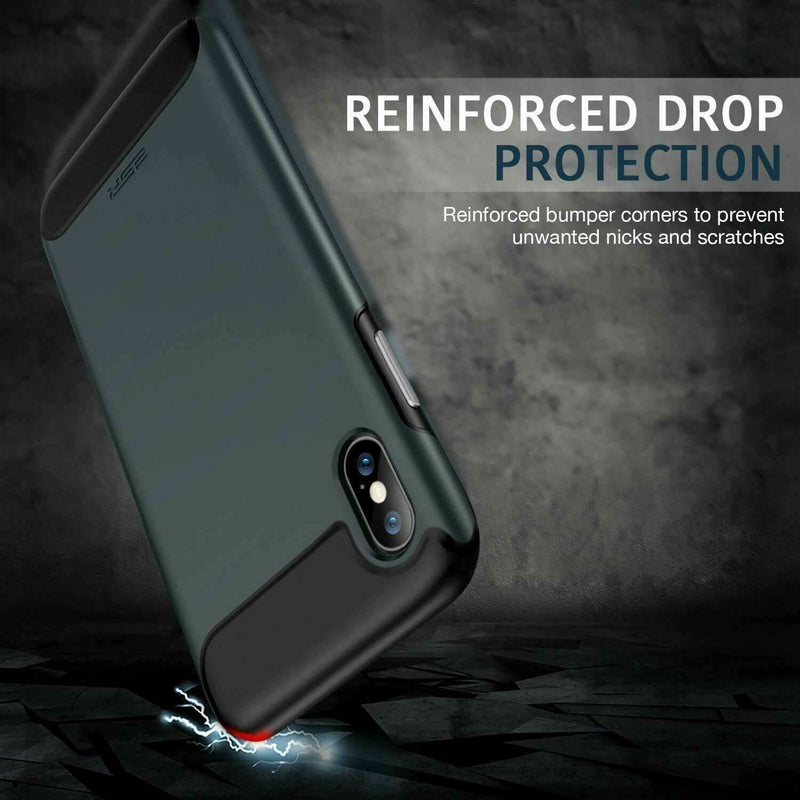 ESR Rugged Heavy-Duty Armor Case Cover for Apple iPhone Xs Max - Black My Outlet Store