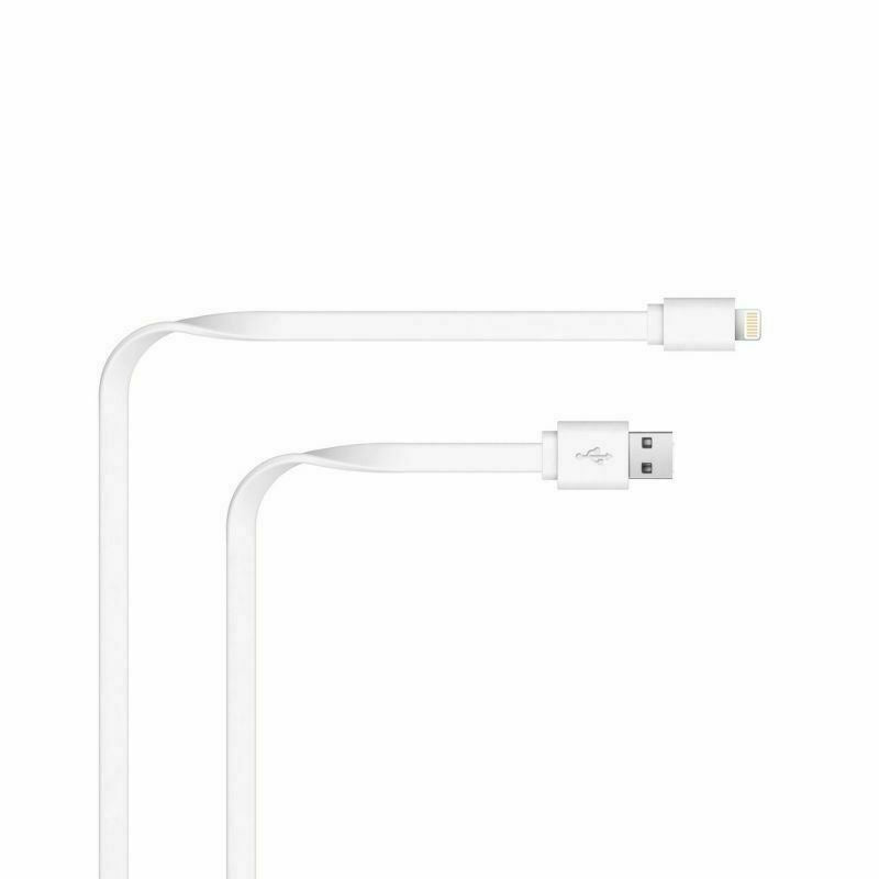 Just Wireless MFi Approved iPhone X 8/7/6 Long 2M Charger Heavy Duty Cable White My Outlet Store