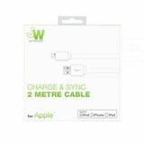 Just Wireless MFi Approved iPhone X 8/7/6 Long 2M Charger Heavy Duty Cable White My Outlet Store
