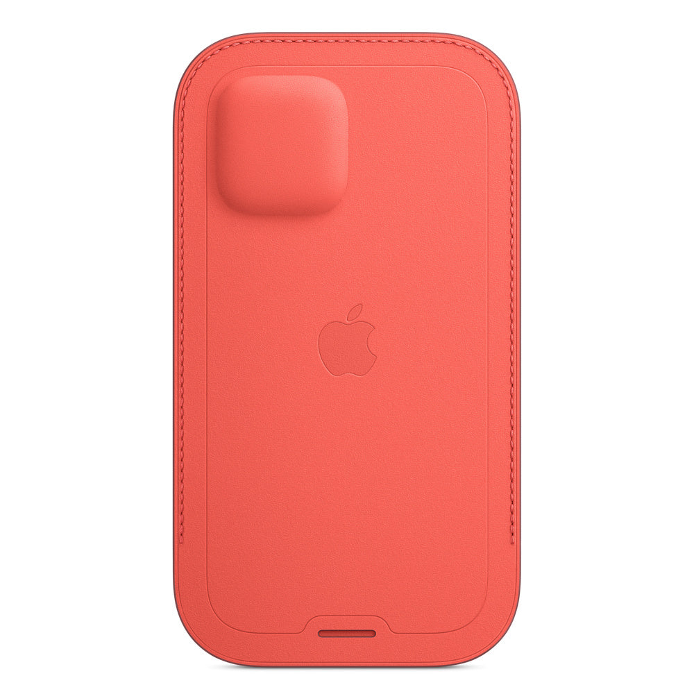 iPhone 12 Pro Max Leather Sleeve with MagSafe - Pink Citrus My Outlet Store