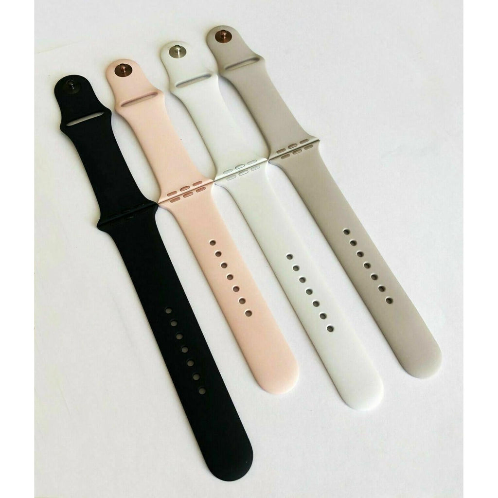 Official Original Apple Watch Sport Band Strap Replacement Soft Silicone S/M-M/L My Outlet Store