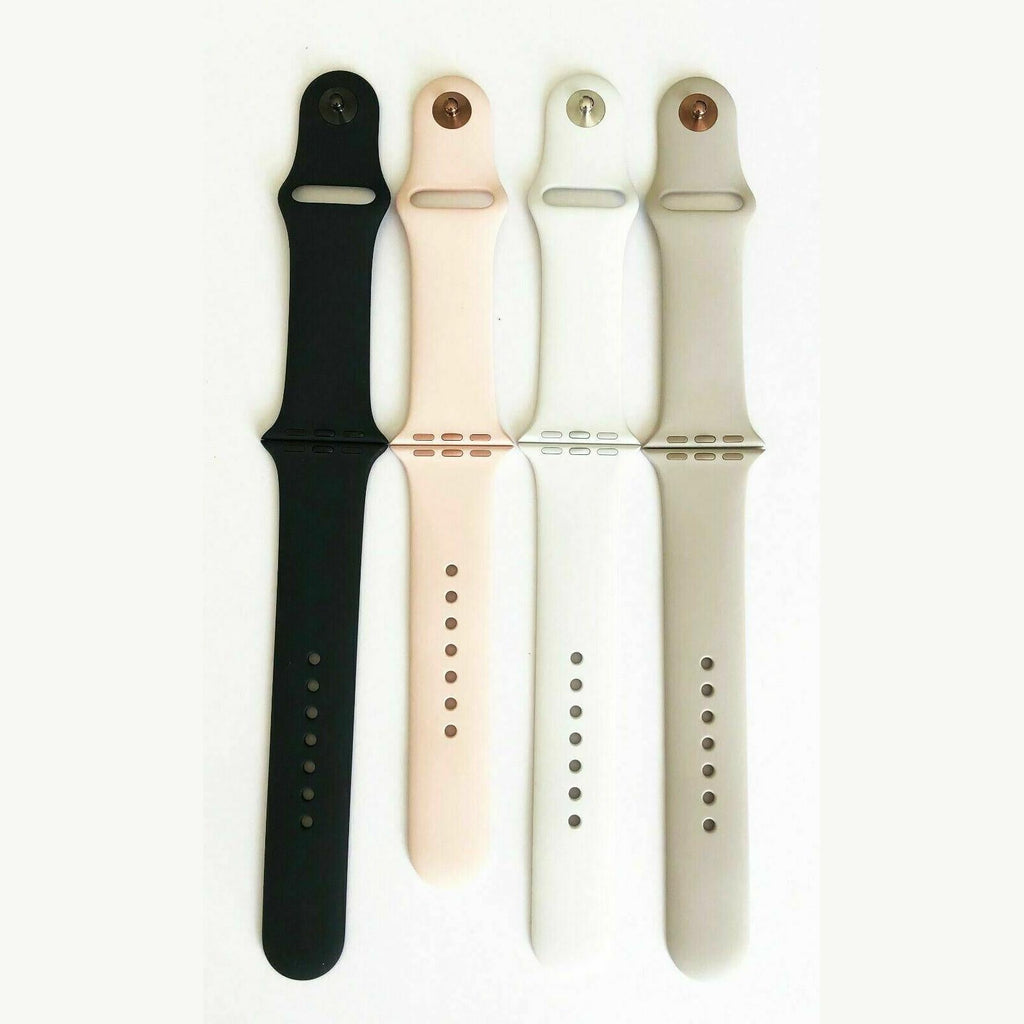 Official Original Apple Watch Sport Band Strap Replacement Soft Silicone S/M-M/L My Outlet Store