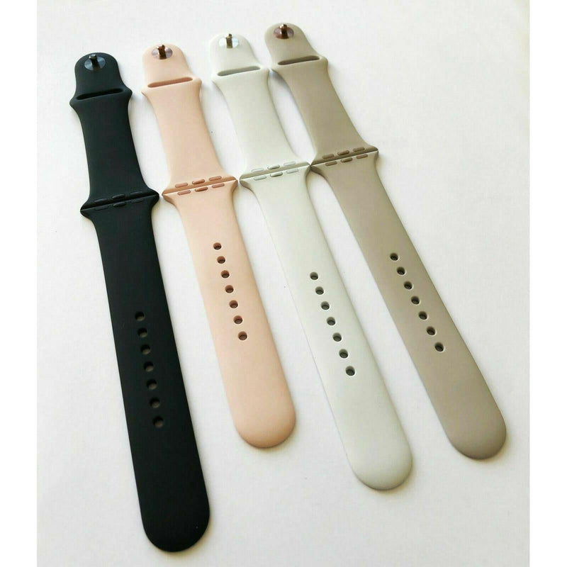 Official Original Apple Watch Sport Band Strap Replacement Soft Silicone S/M-M/L My Outlet Store