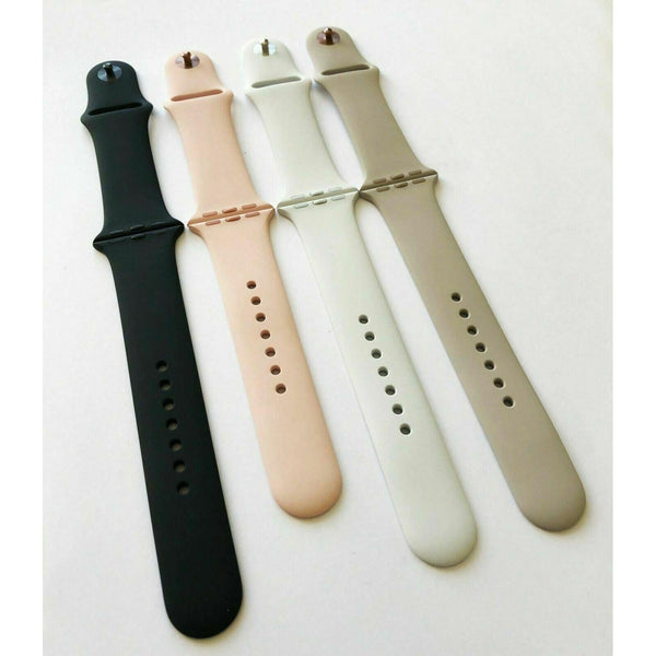Official Original Apple Watch Sport Band Strap Replacement Soft Silicone S M M L My Outlet Store