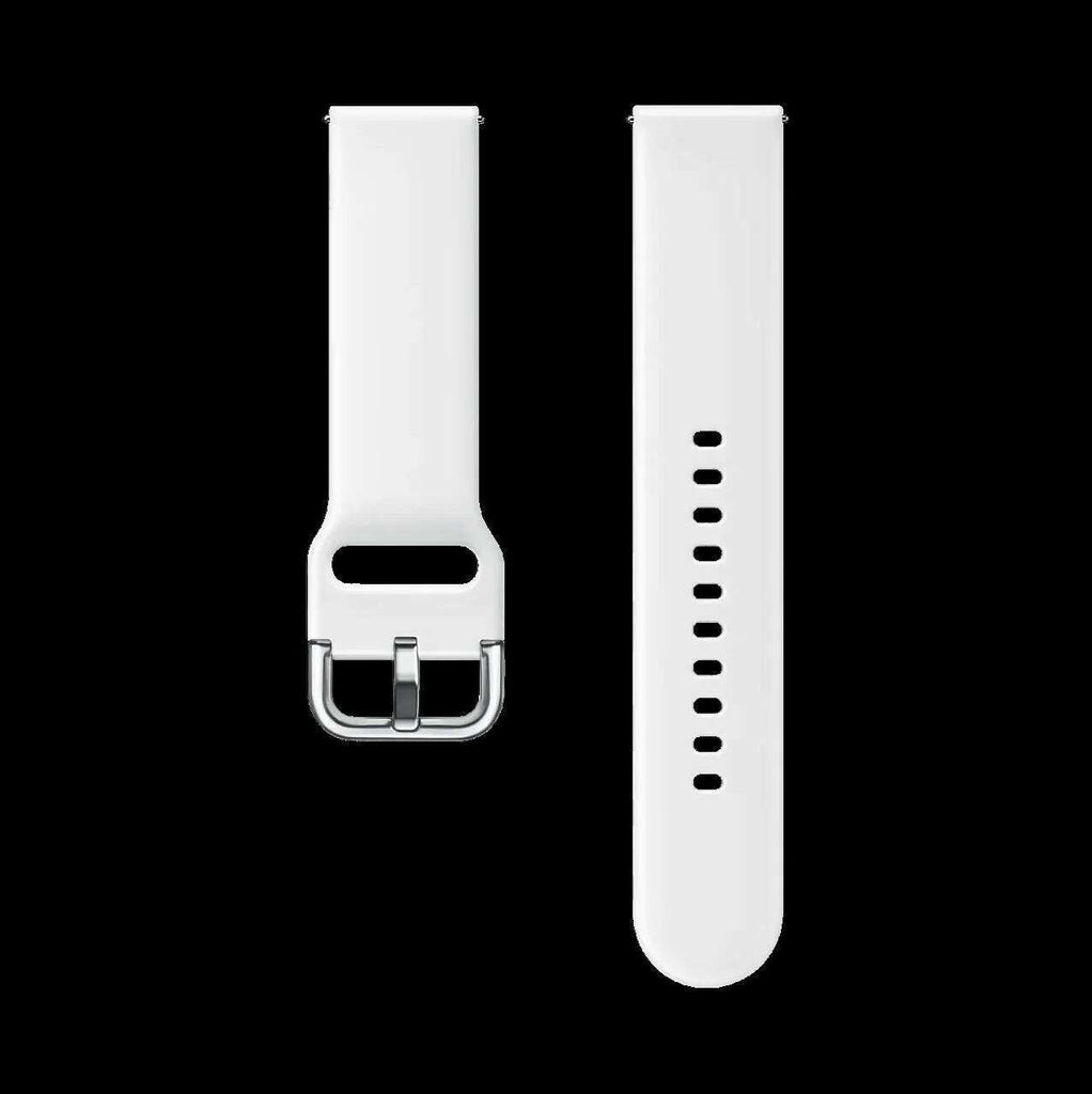 Official Samsung Galaxy Watch with 20mm Band Width Silicone Sport Strap - White My Outlet Store