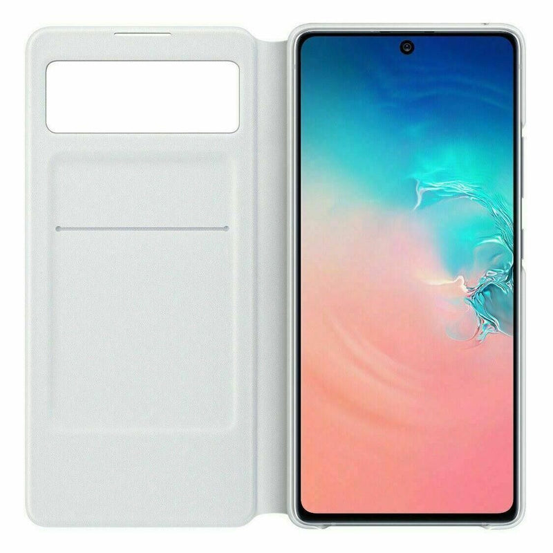 Samsung Galaxy S10 Lite S View Wallet Cover Case - White My Outlet Store