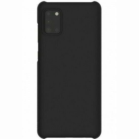 Samsung Galaxy A31 Premium Soft Touch Finish Hard Case - Black My Outlet Store