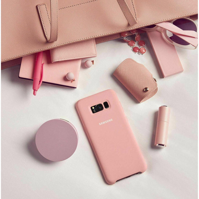 Samsung Galaxy S8+ Ultra Thin Strong Silky Soft Touch Silicone Cover Case Pink My Outlet Store