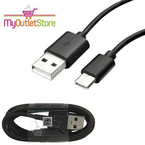 Samsung USB Type C Sync & Charge Cable Galaxy S8 Plus Note 7 Black My Outlet Store