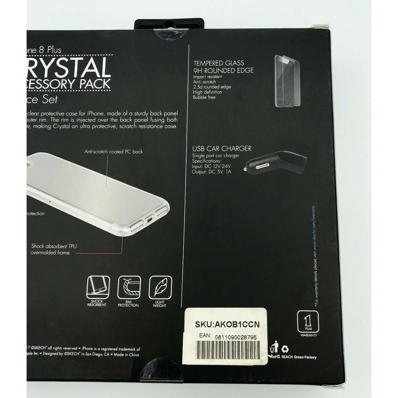 Skech Crystal Protective Cover Accessory Pack for iPhone 8 Plus/7Plus/6s Plus My Outlet Store