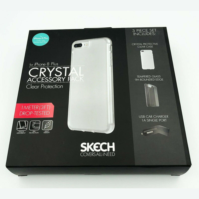Skech Crystal Protective Cover Accessory Pack for iPhone 8 Plus/7Plus/6s Plus My Outlet Store