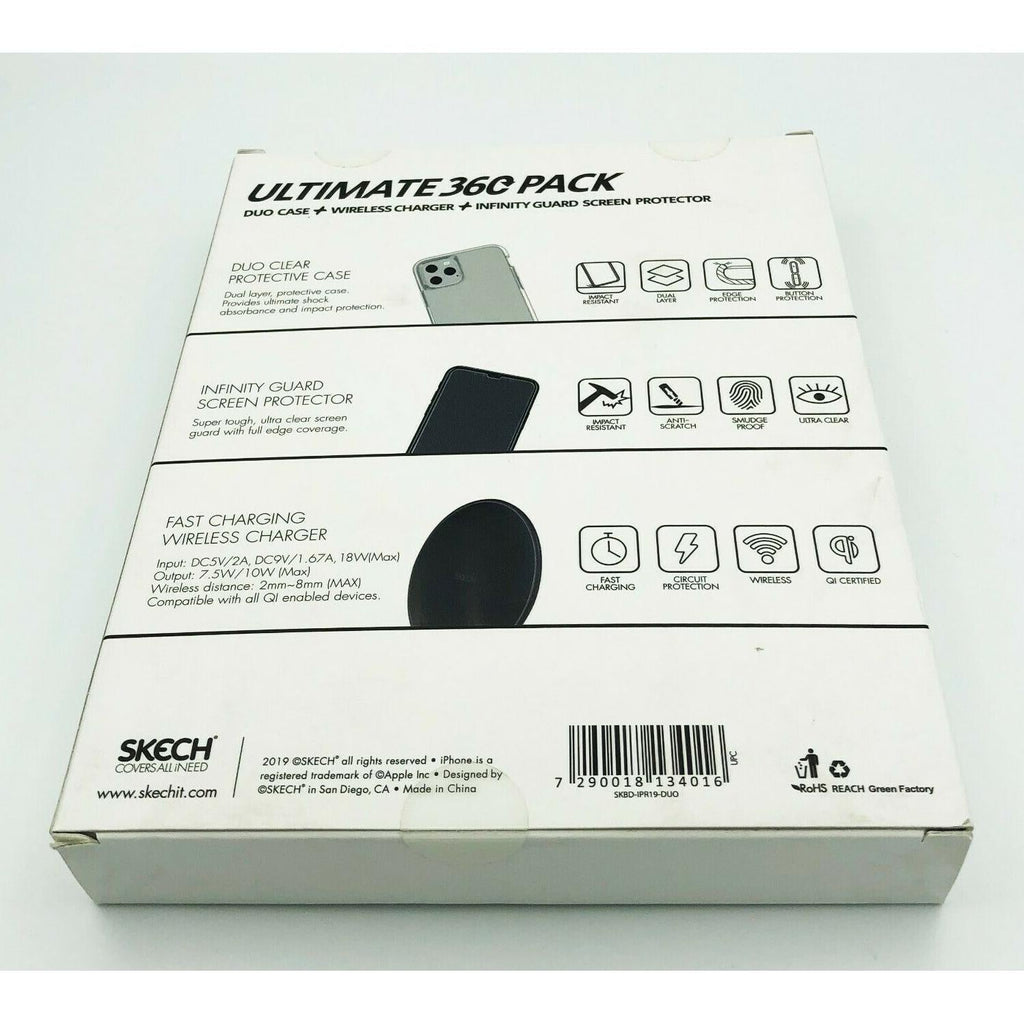 Skech iPhone 11 Pro Ultimate 360 Pack Case+Screen Protector+Wireless Charger My Outlet Store