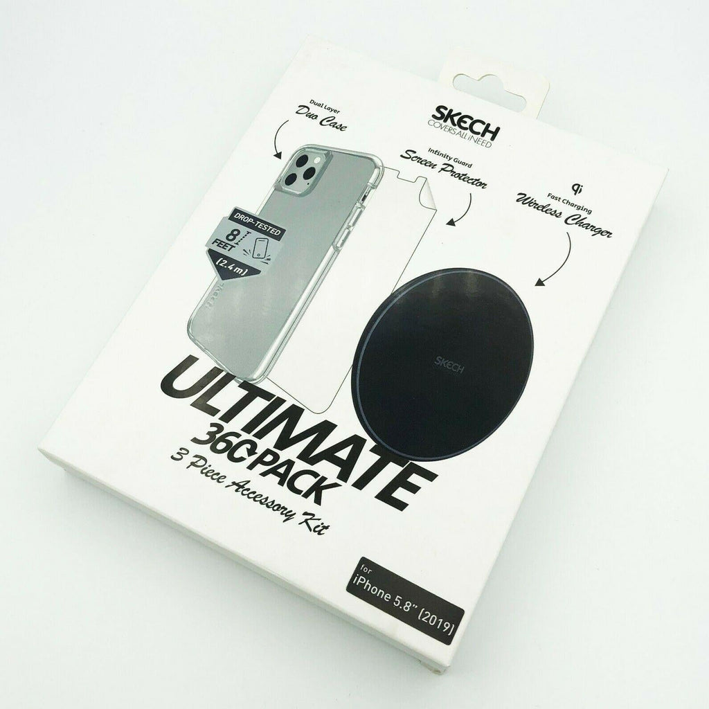 Skech iPhone 11 Pro Ultimate 360 Pack Case+Screen Protector+Wireless Charger My Outlet Store