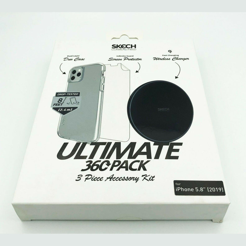 Skech iPhone 11 Pro Ultimate 360 Pack Case+Screen Protector+Wireless Charger My Outlet Store