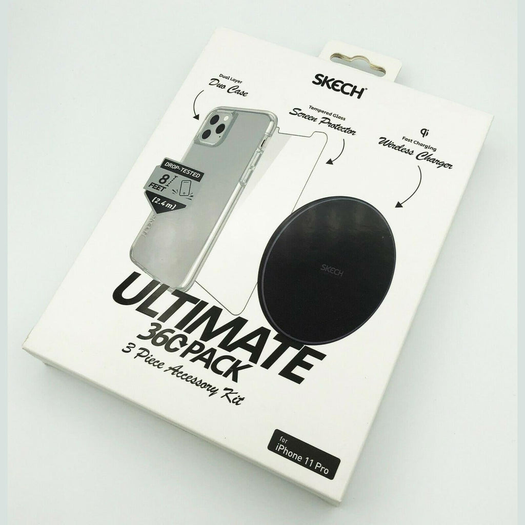 Skech iPhone 11 Pro Ultimate 360 Pack Case+Screen Protector+Wireless Charger My Outlet Store