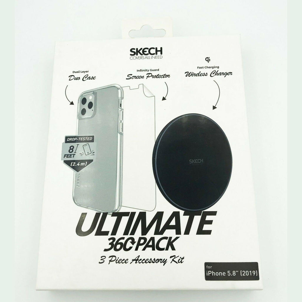 Skech iPhone 11 Pro Ultimate 360 Pack Case+Screen Protector+Wireless Charger My Outlet Store