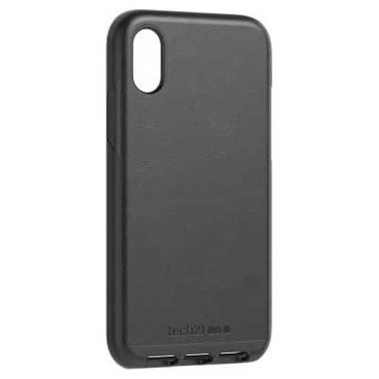 Tech21 Evo Luxe Faux Leather Slim Profile Case Cover for iPhone X/Xs - Black My Outlet Store