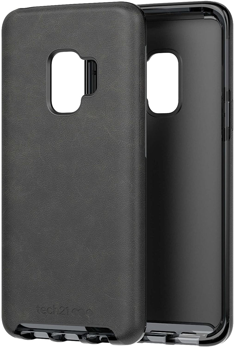 Tech21 Evo Strong Luxe Vegan Leather Case Cover for Samsung Galaxy S9 – Black My Outlet Store