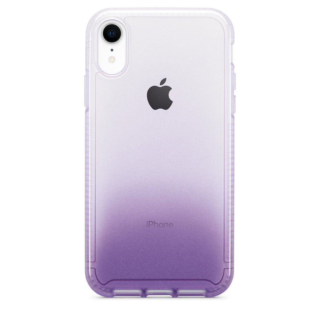 Tech21 Pure Ombre Hardshell Tough Thin Case Cover for iPhone XR - Purple My Outlet Store
