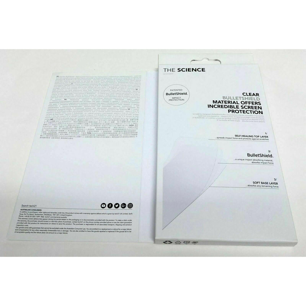 Tech21 Impact Easy Fit Shield SelfHeal Screen Protector for iPhone X/Xs/7/8/Plus My Outlet Store