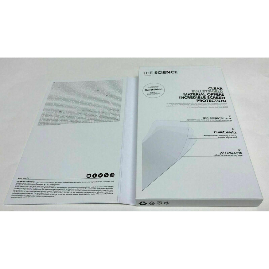 Tech21 Impact Easy Fit Shield SelfHeal Screen Protector for iPhone X/Xs/7/8/Plus My Outlet Store