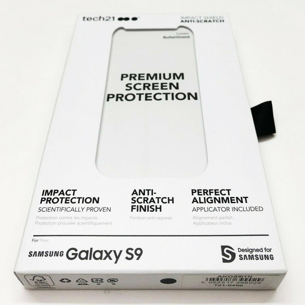 Tech21 Impact Shield BulletShield Screen Protector for Samsung Galaxy S9 / Note9 My Outlet Store