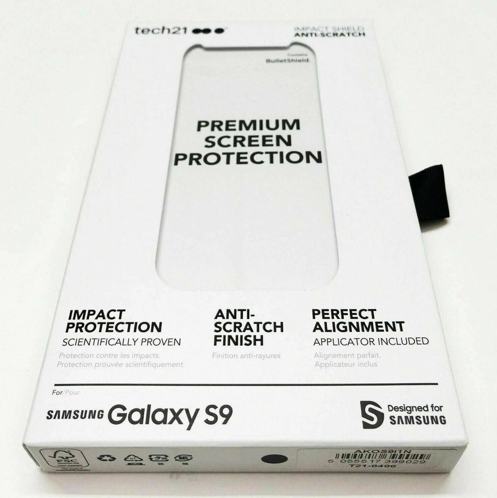 Tech21 Impact Shield BulletShield Screen Protector for Samsung Galaxy S9 / Note9 My Outlet Store