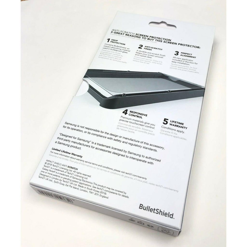 Tech21 Impact Shield BulletShield Screen Protector for Samsung Galaxy S9 / Note9 My Outlet Store