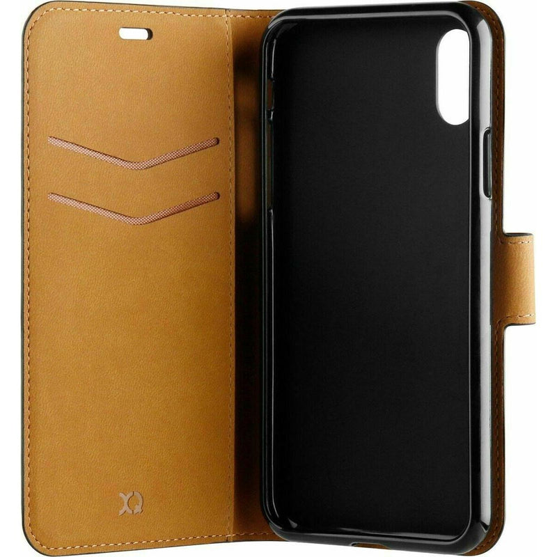 XQISIT 360 Slim Wallet Selection Protective Stand Case for iPhone XR 6.1" Black My Outlet Store