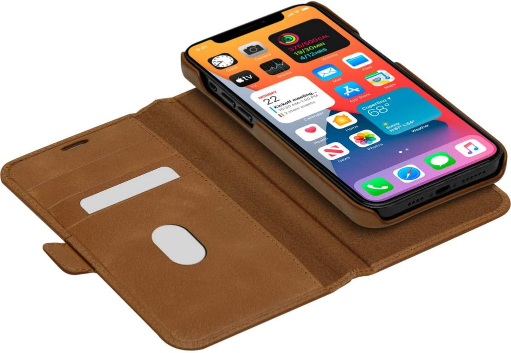 dbramante1928 Wallet Real Leather Case iPhone X/Xs/Xs Max/XR/11/11 Pro Tan/Black My Outlet Store
