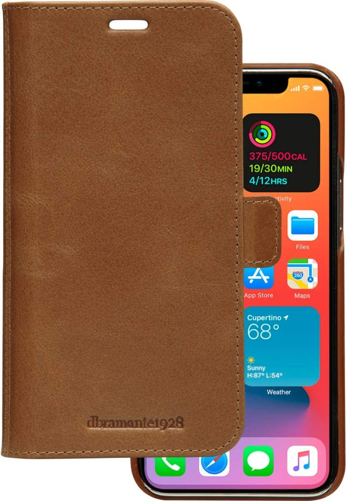 dbramante1928 Wallet Real Leather Case iPhone X/Xs/Xs Max/XR/11/11 Pro Tan/Black My Outlet Store