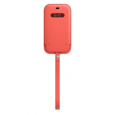 Apple iPhone 12 / 12 Pro Leather Sleeve with MagSafe - Pink Citrus My Outlet Store