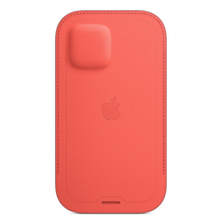 Apple iPhone 12 / 12 Pro Leather Sleeve with MagSafe - Pink Citrus My Outlet Store