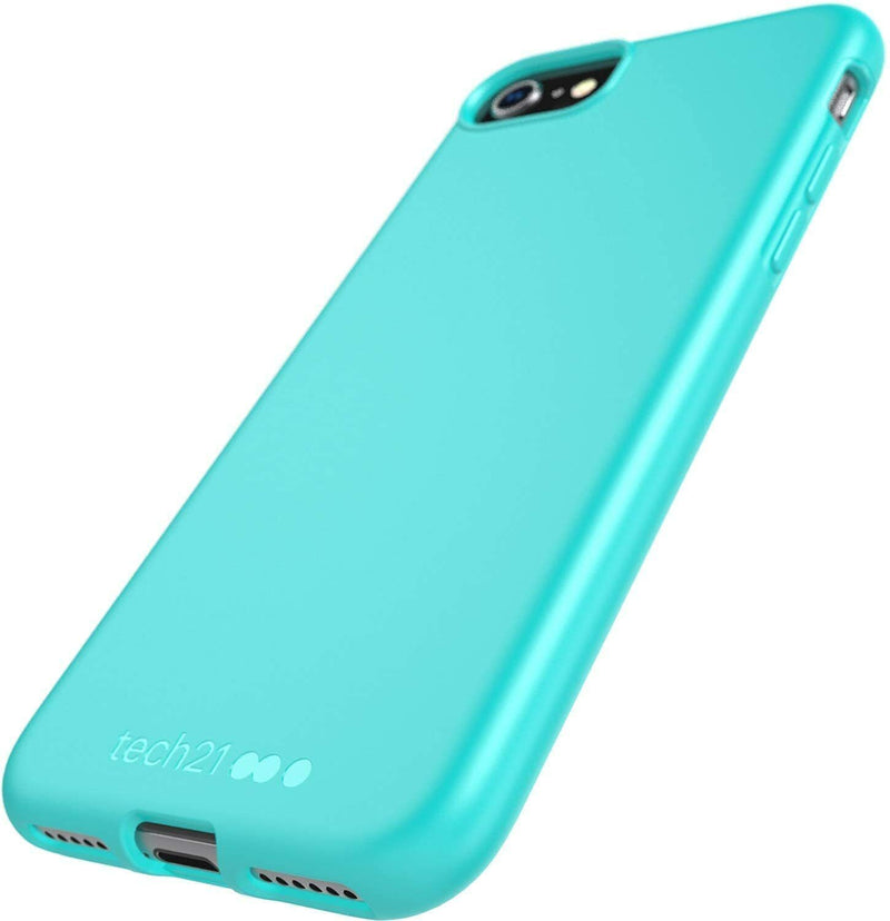 tech21 Anti-microbial Ultra Thin Case for iPhone SE 2022/2020/8/7/6s/6 Teal My Outlet Store