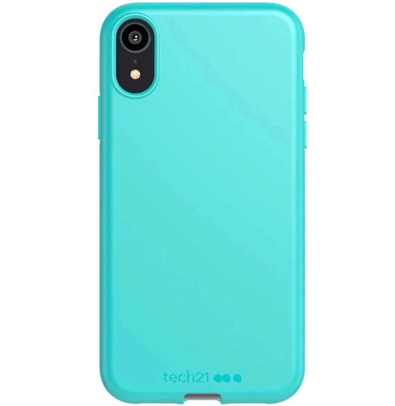 tech21 Studio Colour Anti-microbial Ultra Thin Case Cover for iPhone XR Teal My Outlet Store