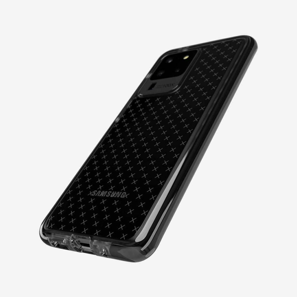 tech21 Evo Check Antimicrobial Slim Case Cover for Galaxy S20 Ultra Smokey/Black My Outlet Store