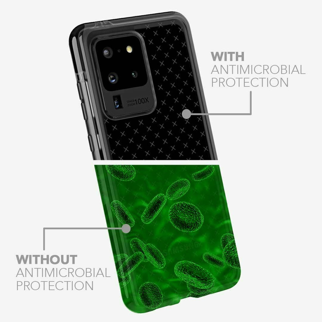 tech21 Evo Check Antimicrobial Slim Case Cover for Galaxy S20 Ultra Smokey/Black My Outlet Store